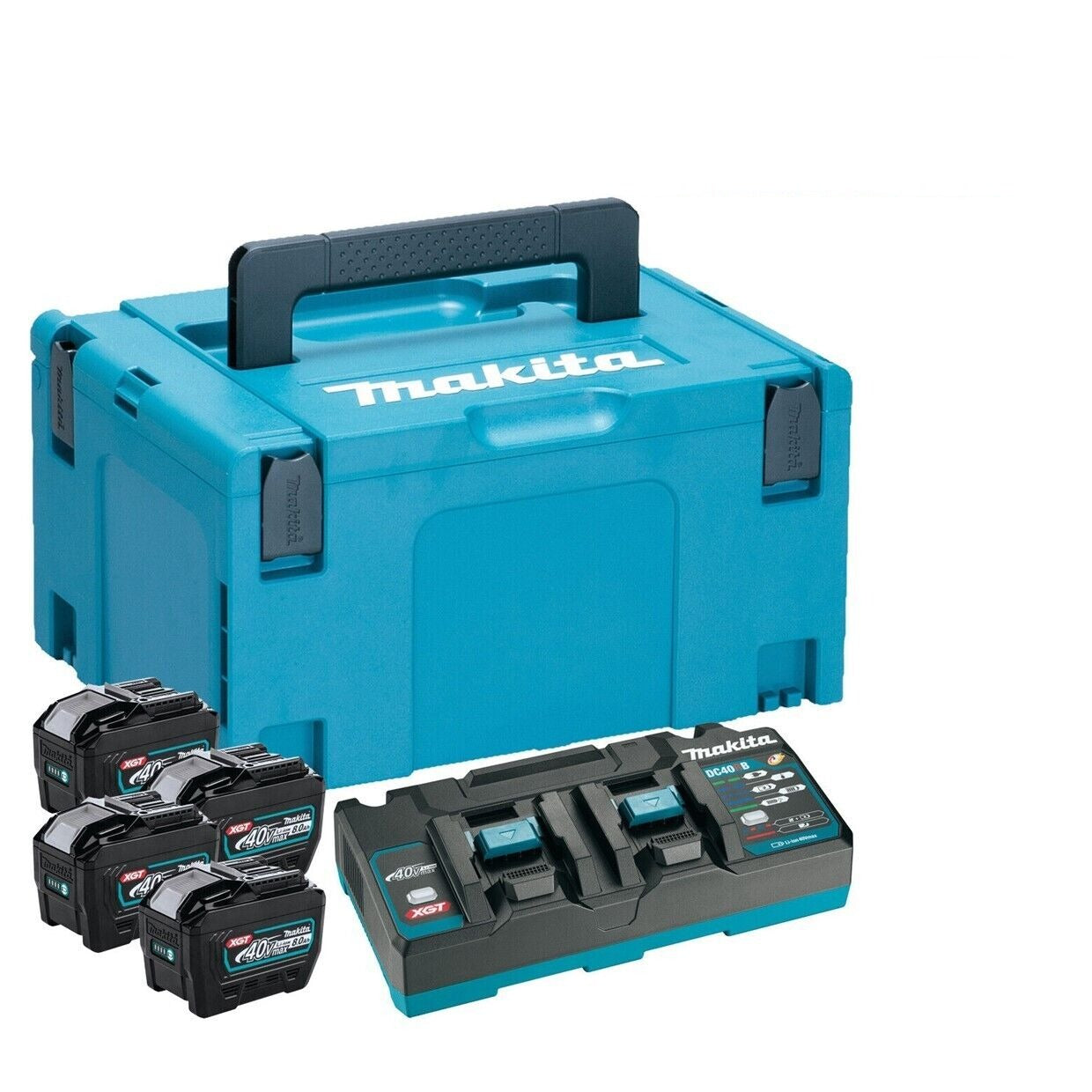 Makita 1910B1-4 40V XGT Power Source Kit front view