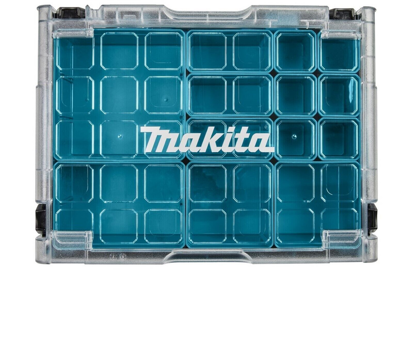 Makita 191X80-2 Makpac Clear Lid Stackable Organiser top view