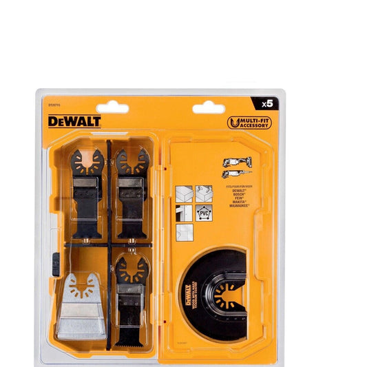 Dewalt Multi tool blade set 5pc DEWDT20715  Silver