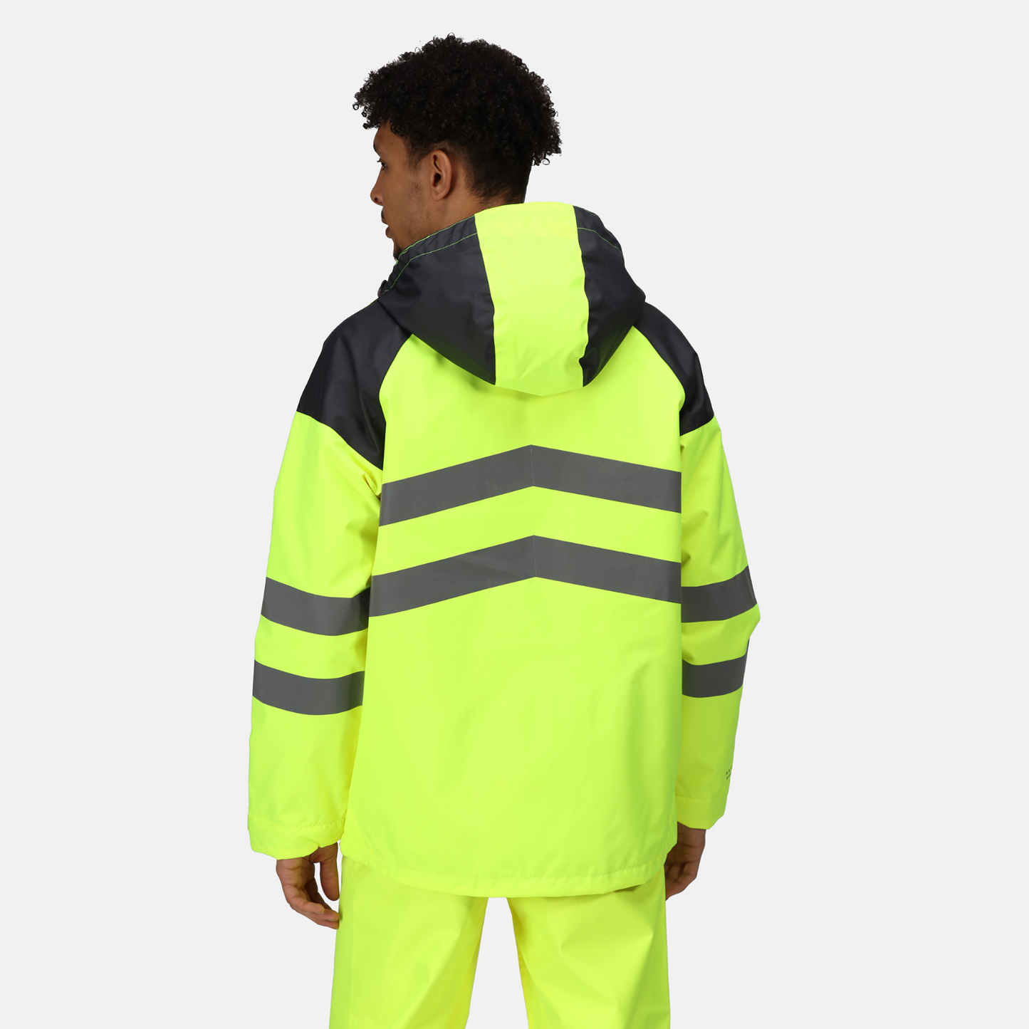 Regatta TRA340 Large  L  Hi-Vis Waterproof Hooded Work Jacket professional  Gold