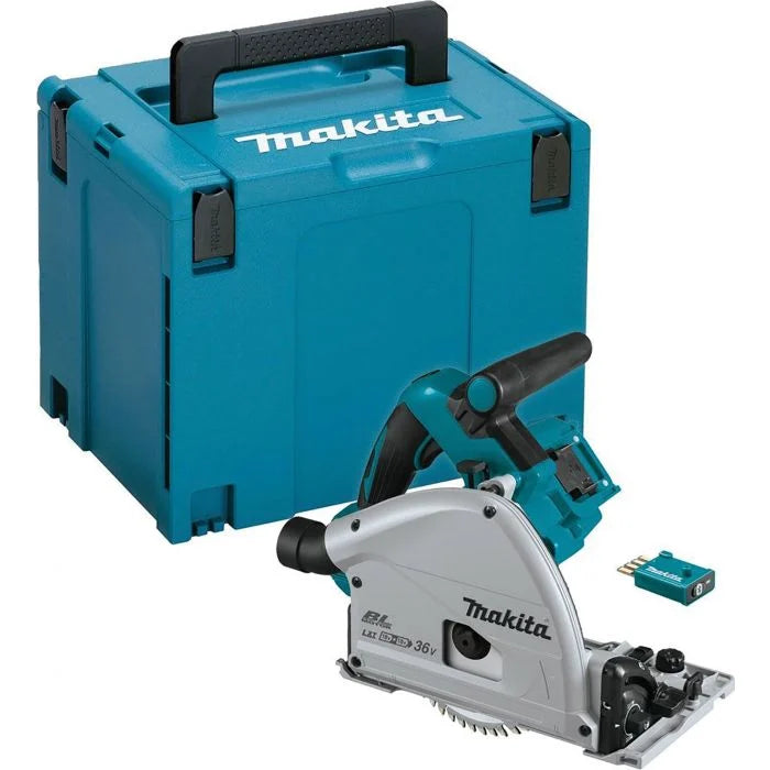 Makita Plunge Saw DSP601ZJ Bluetooth 18Vx2 165mm Circular 18v Body only in Case  Gold