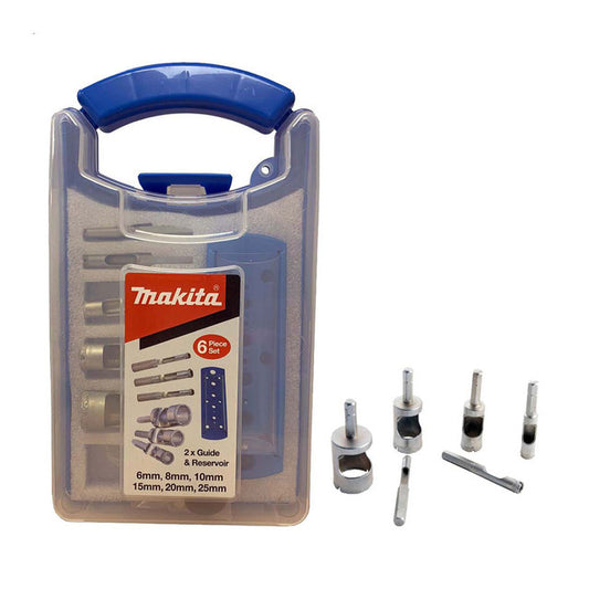 Makita Diamond Tile Holesaw set 6 piece P-83646 Silver