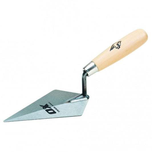 OX TRADE POINTING TROWEL - WOODEN HANDLE 5" / 127MM OX-T17813 BRONZE