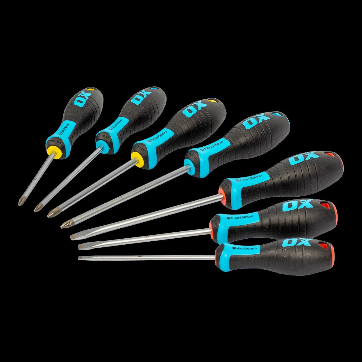 ox Screwdriver set 7 piece OX-P363107 Silver